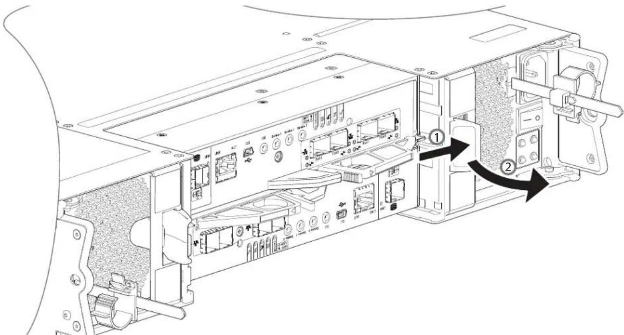 Technical diagram of an internal computer drive showing labeled ports and connectors with numbered annotations
