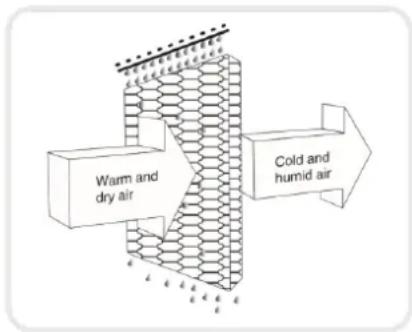 Warm and dry air Cold and humid air