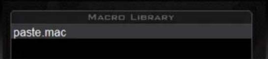 MACRO LIBRARY paste.mac