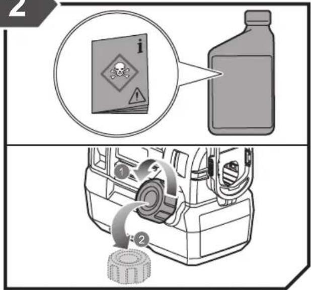Diagram illustrating vehicle safety hazard with labeled components and warning symbol