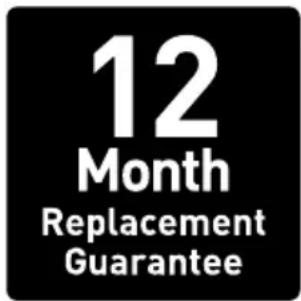 12 Month Replacement Guarantee