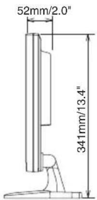 52mm/2.0" 341mm/13.4"