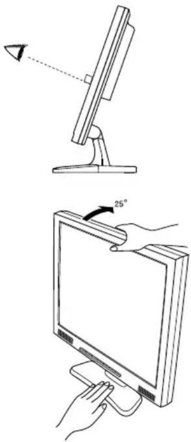 IIYAMA ProLite E383 - ADJUSTING THE VIEWING ANGLE - 1