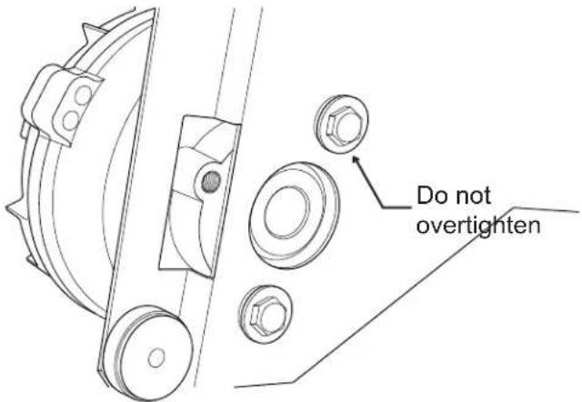 Do not overtighten