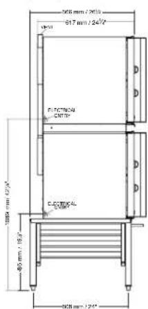 508 mm / 203 617 mm / 24/2" spot P.OCTM/24 CNT/2" C.F.TOM/24 C.N/2" 805 mm / 15/2" 508 mm / 24"