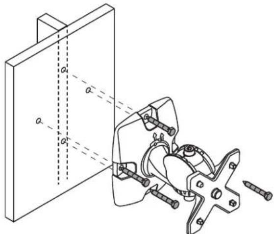 Technical diagram showing mechanical assembly with labeled components and alignment lines