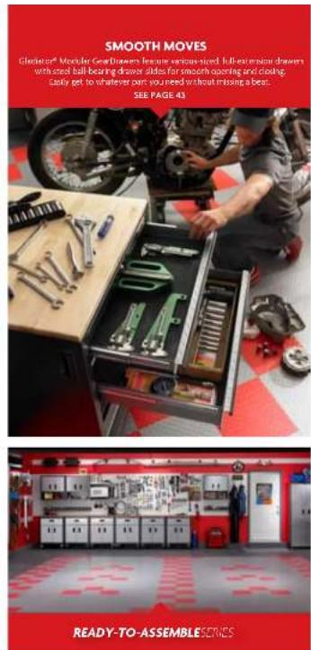 SMOOTH MOVES Glenistan® Mogular Gear Drawers become various-sized full-extensionary drawers with steel ball-bearing drawer slides for smooth opening and closing. Luckily get to whatever own you need without missing a best. SEE PAGE 43 READY-TO-ASSEMBLESCENCES