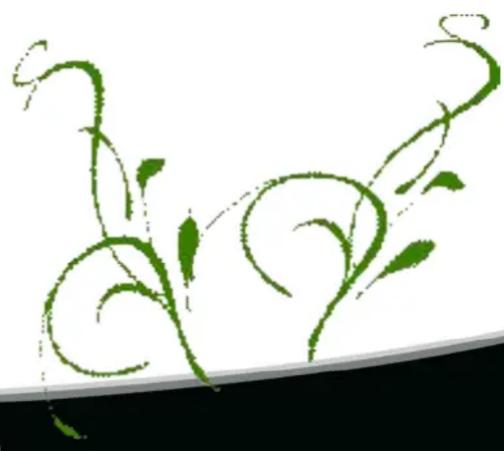 Stylized green vine decorative swirls on white background (no text or symbols)