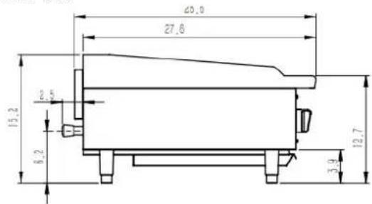 Atosa CookRite ATMG24 - 4.1、Outline Dimensions(in) ^* - 6