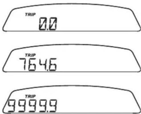 DUCATI Monster 659 ABS (2014) - "TRIP" meter - 2