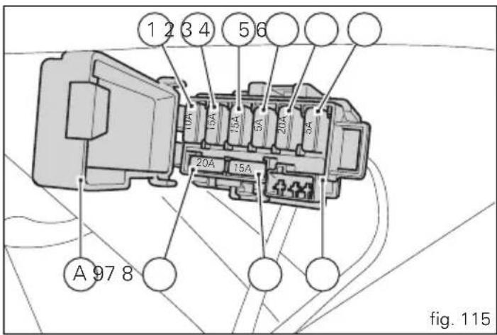 1 2 3 4 5 6 10A 15A 15A 3A 20A 3A 20A 15A A 97 8 fig. 115