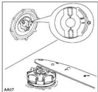 Technical diagram showing mechanical components with no visible text or symbols.