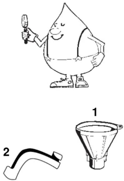 Illustration of a cartoon character holding a tool and a funnel, with no text or symbols present.