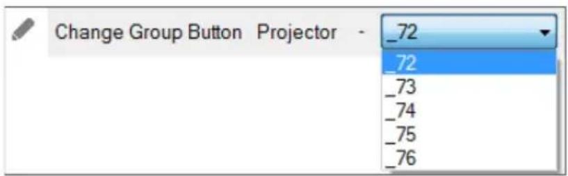 Change Group Button Projector _72 _72 _73 _74 _75 _76