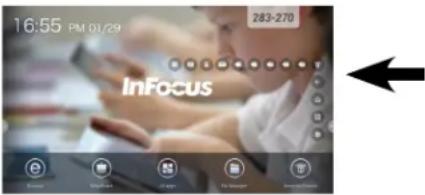 INFOCUS BigTouch INF7510AG - Selecting a Source Using Total Touch Control - 7