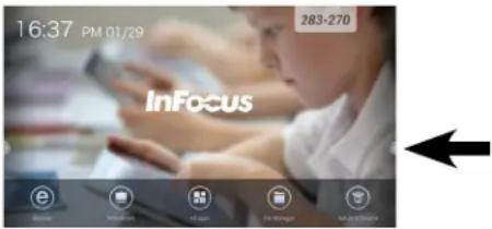 INFOCUS BigTouch INF7510AG - Selecting an Advanced Function Option Using Touch Control - 2