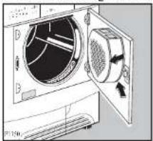 Zanussi-Electrolux TCE7127W - Cleaning the door - 1
