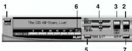 1 CLOSE The GS All-Stars, Live! 6 4 3 2 5 7 600 000 TDP F9 CDM SETP SNE LIST SETUP