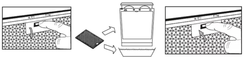 Exquisit FKH93-2INOX - Reiniging van het vetfilter - 1