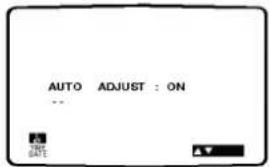 AUTO ADJUST : ON --