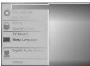 Movie Language Language Language TV Asparent Menu Language Digital Audio Format Others