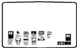 Scanned image showing a row of labeled icons including 'OK', 'SUIT', 'APP', and 'D' arranged in rows.