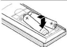 LG LM-K3360A - Remote control battery installation - 1