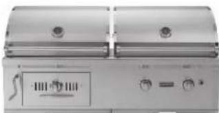 COYOTE CSA1420 - Coyote Centaur Hybrid Grill 1/2 Gas ; 1/2 Charcoal (CH50) - 1