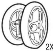 GRACO DuoGlider Click Connect - Front Wheels • Las ruedas delanteras - 1