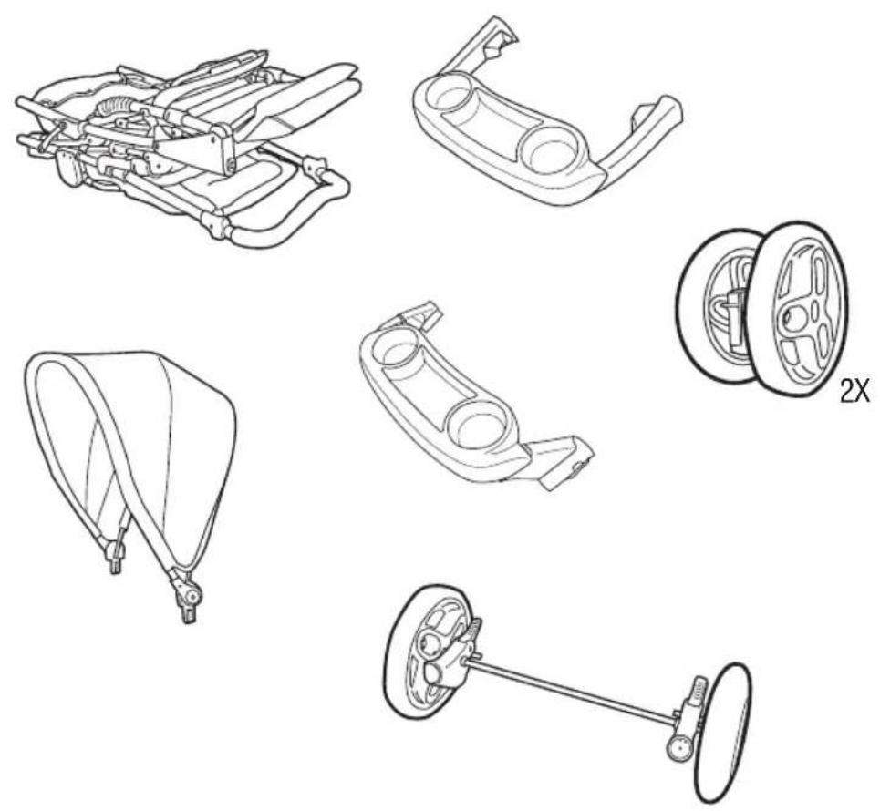 GRACO DuoGlider Click Connect - 2-A Parts List • Lista de piezas - 1