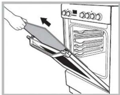 Ariston Thermo A6TMC2CXAUS - Removing and fitting the oven door: - 5
