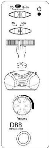 CD Radio FM MW Volume DBB DBB BASE INIGHT