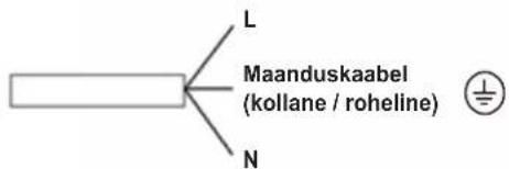 L Maanduskaabel (kollane / roheline) N
