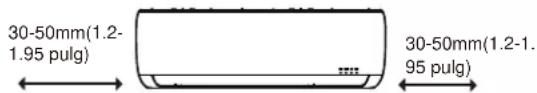 30-50mm(1.2- 1.95 pulg) 30-50mm(1.2-1. 95 pulg)