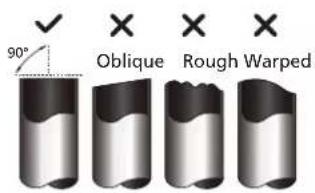 90° Oblique Rough Warped