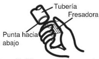 Tubería Fresadora Punta hacia abajo