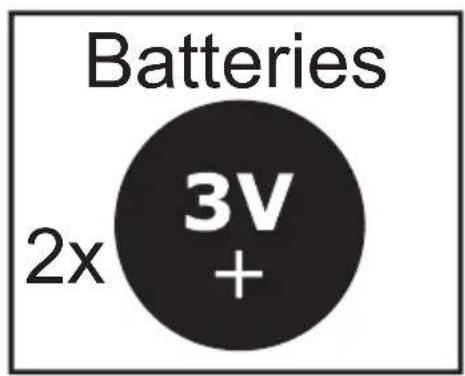 Batteries 2x 3V +