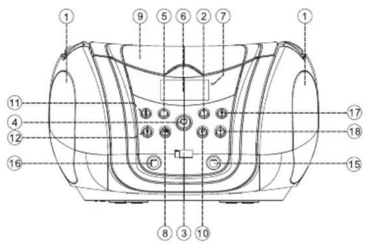 Technical diagram of a car body with numbered components for identification