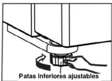 Patas inferiores ajustables