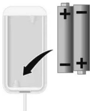 OLYMPIA Vibration Sensor - Inserting the Batteries - 1