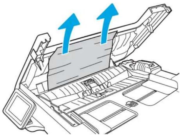Diagram of a vehicle's internal structure with blue arrows indicating airflow or heat transfer (no text or symbols present)
