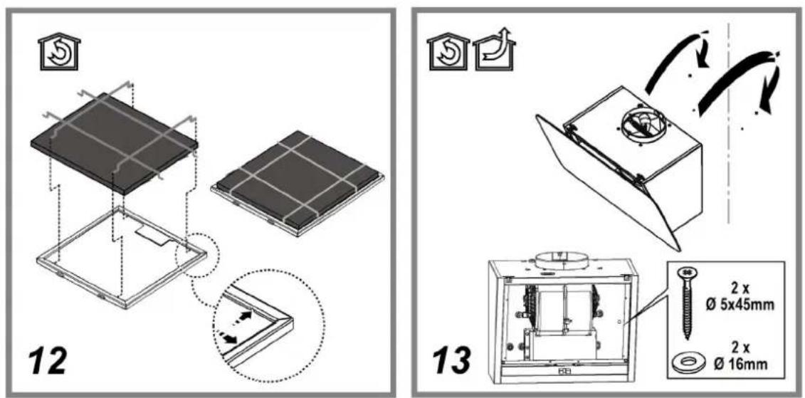 12 13 2 x Ø 5x45mm 2 x Ø 16mm