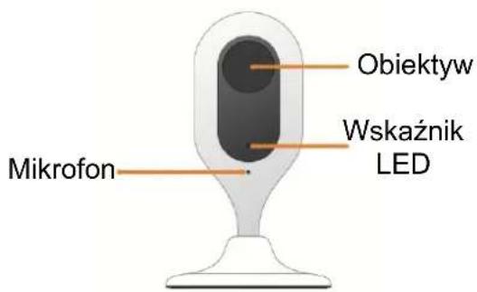 Mikrofon Obiektyw Wskaźnik LED