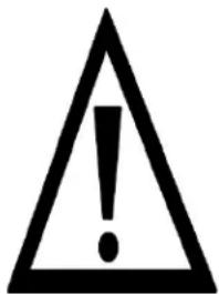 Warning symbol image with exclamation mark inside a triangle