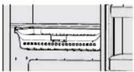 Technical diagram showing a container with Chinese text labels inside, likely indicating a technical or engineering component.