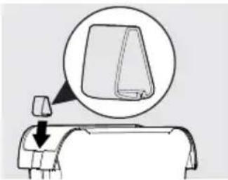 Philco MUFF21VLQW - To install the handle clips to the basket: - 1