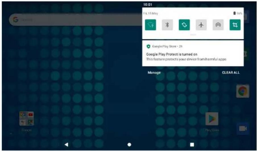 10:01 Fri, 15 May Google Play Store • 2h Google Play Protect is turned on This feature protects your device from harmful apps Manage CLEAR ALL
