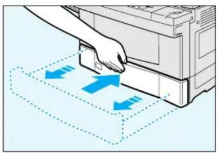 OLIVETTI copia 9017 - Loading paper into the cassette - 1