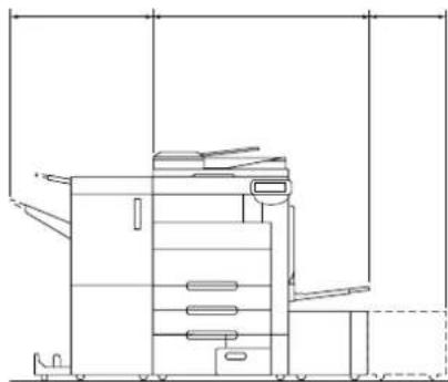 OLIVETTI d-Color MF550 - Space requirements - 1
