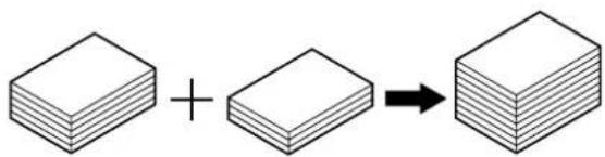 Diagram showing a 3D block being added to a 2D block, resulting in a final stacked block.